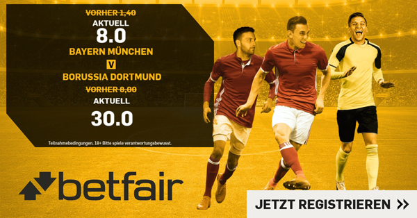 Betfair Quoten-Boost FCB BVB