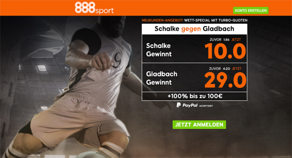 888sport Top-Quoten Bundesliga