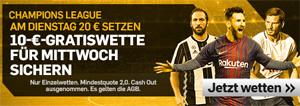Betfair.com 10€ Gratiswette