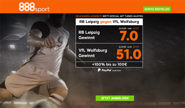 888 wetten auf leipzig - wolfsburg