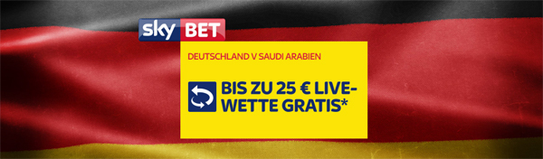 Sky Bet Wetten auf Deutschland - Saudi-Arabien