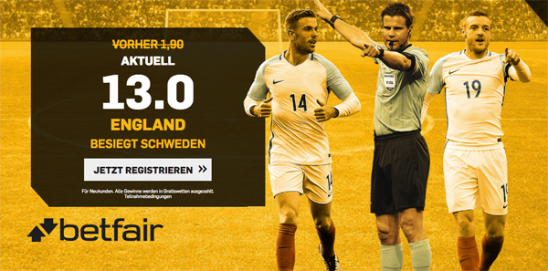 Betfair Boost England Wetten