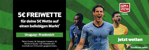 Betway Wetten auf Uruguay – Frankreich