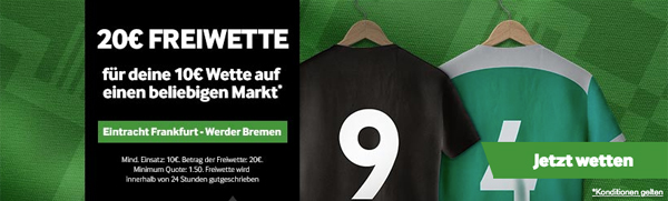 Betway Freiwette Frankfurt Bremen