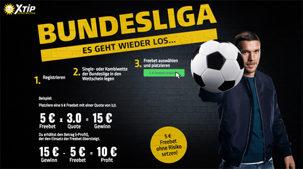 XTiP Freebet Bundesliga Start