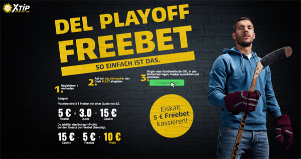 XTiP Freebet Gratiswette DEL Playoff