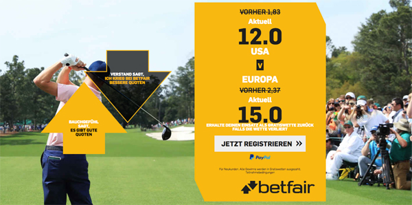 Betfair Top-Quote Ryder Cup 2018
