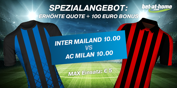 Bet-at-home Spezialangebot Mailänder Derby Inter Milan