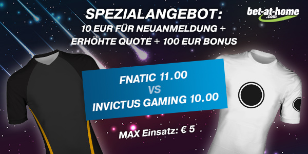 Bet-at-home Top-Quoten LoL Worlds Finale Fnatic Invictus