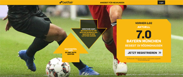 Betfair Top-Quote Bayern Rödinghausen