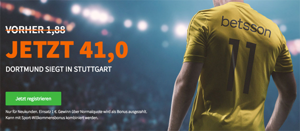 Erhöhte Quote Dortmund Sieg Stuttgart