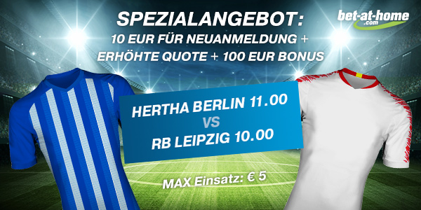 Bet-at-home enhanced odds Hertha Leipzig