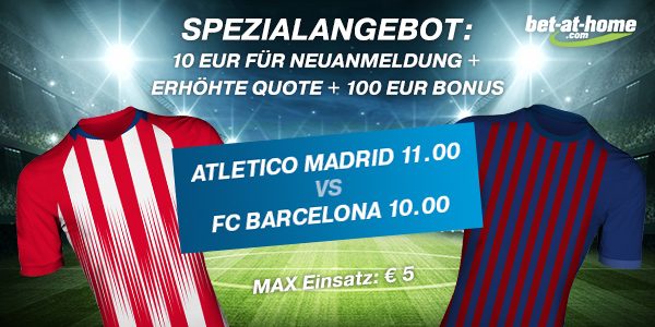 Atletico Madrid Barcelona verbesserte Quoten Wetten
