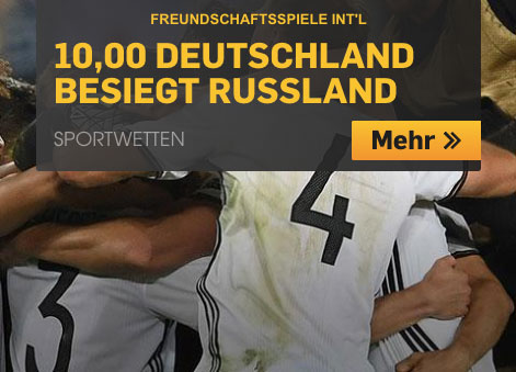 Betfair erhöhte Sieg-Quote Deutschland Russland