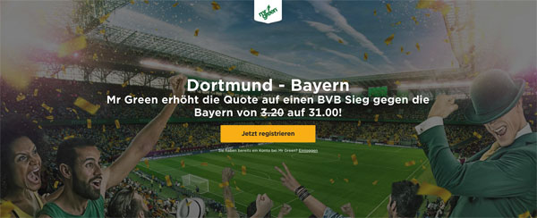 Mr Green Bargeld Boost Dortmudn Bayern