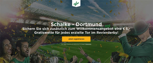 Mr Green Freiwetten Revierderby Schalke Dortmund