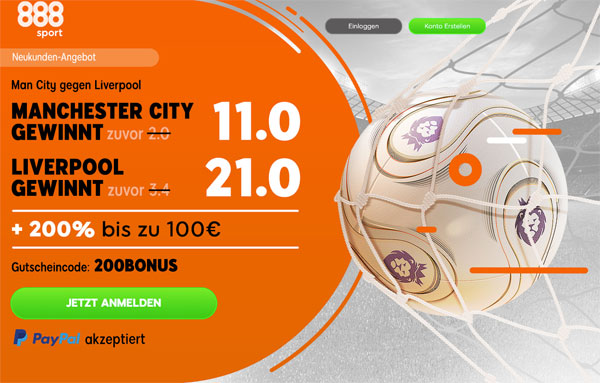 888sport Man City Quoten Wetten
