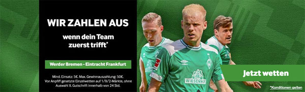 Betway vorzeitige Auszahlung Bremen Frankfurt