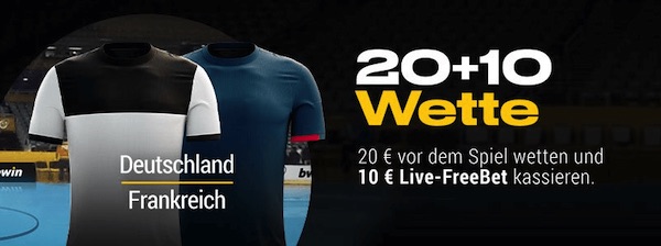 Bwin Live-Freebet Handball Deutschland Frankreich