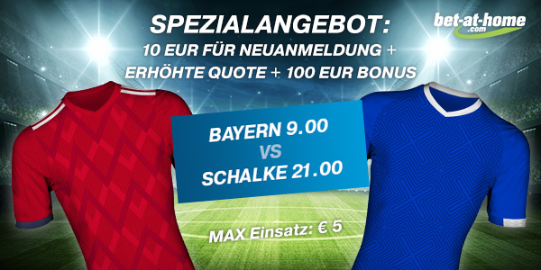Bet-at-home Quotenboost Bayern Schalke