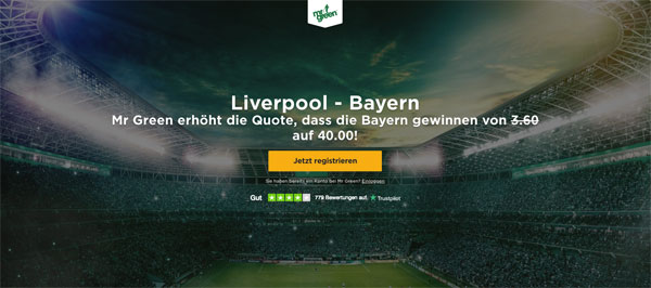 Mr Green Boost Bayern besiegt Liverpool