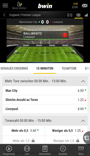 Bwin App Mobile Livewetten