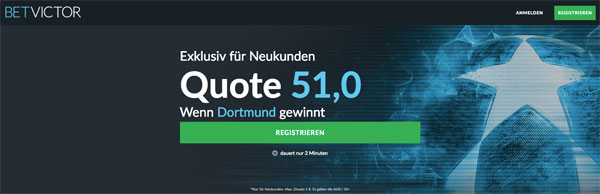 BetVictor Mega-Quote Dortmund Tottenham