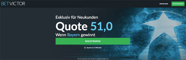 BetVictor Verbesserte Quoten Bayern München-Liverpool Wette