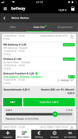 Betway App apk Apple Cash Out
