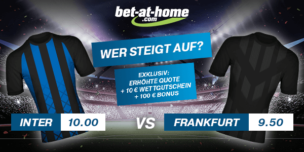 Mr Green erhöhte Quote auf Inter Mailand Eintracht Frankfurt