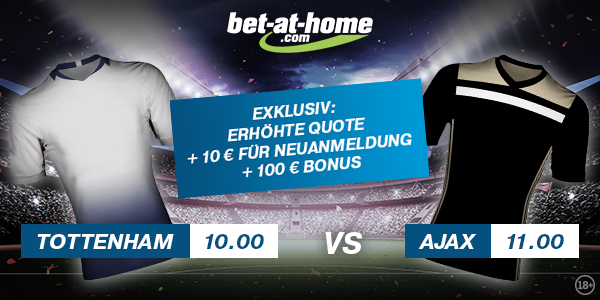 Tottenham - Ajax Wetten Quoten Bet at home Angebot