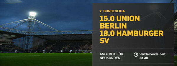 Betfair Union - HSV Wetten erhöhte Quote
