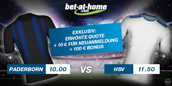 bet at home Paderborn HSV Wetten erhöhte Quoten