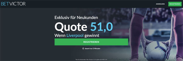 BetVictor verbesserte Liverpool Quote Barcelona