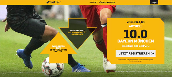 Betfair ohne Risiko Leipzig Bayern wetten