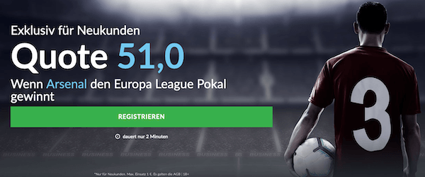 Arsenal Quotenboost EL Betvictor