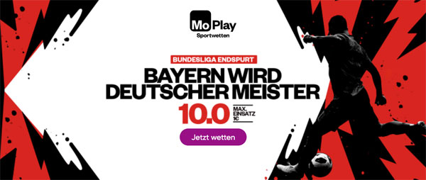 MoPlay Top Quote Bayern wird Meister Wette