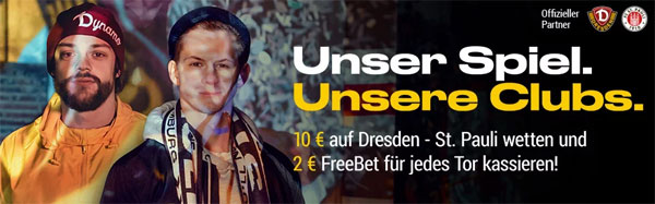 Bwin Freiwette Freebet Dynamo Dresden - St- Pauli Wetten