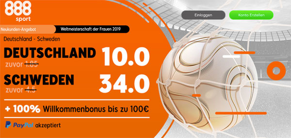 Deutschland - Schweden Wetten Quoten 888sport