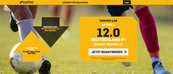 Betfair Topquote Deutschland Spanien Wetten Frauen