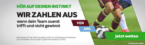 Venezuela - Argentinien Wetten Betway Special