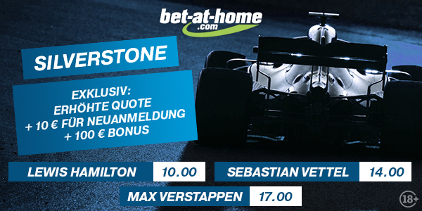 Formel 1 GP Silverstone Wetten Bet-at-home verbesserte Quoten