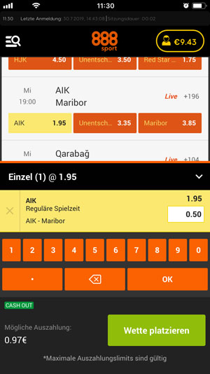 888sport apk Android App iOS Mobilversion Wettschein