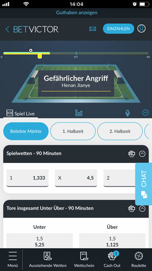 BetVictor Mobile App Test Mobile Livewette