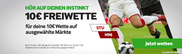 Betway Freebet VfB H96 Wetten