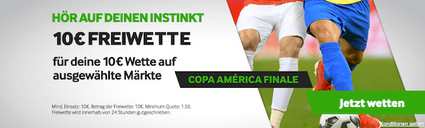 Betway gratis wetten Copa America Finale