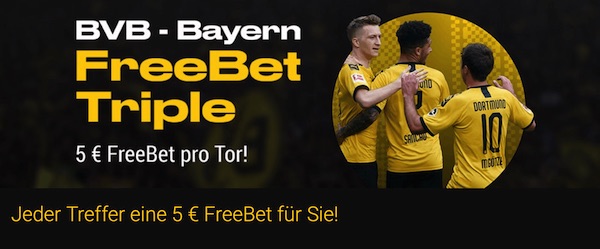 Bwin BVB - Bayern FreeBet Triple