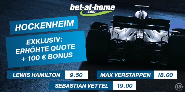 Formel 1 Großer Preis von Deutschland Hockenheim 2019 Quotenboost bet-at-home