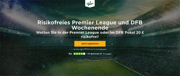 Wette ohne Risiko DFB-Pokal Premier League Mr Green