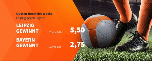 Betsson Quotenboost der Woche RB Leipzig - Bayern München